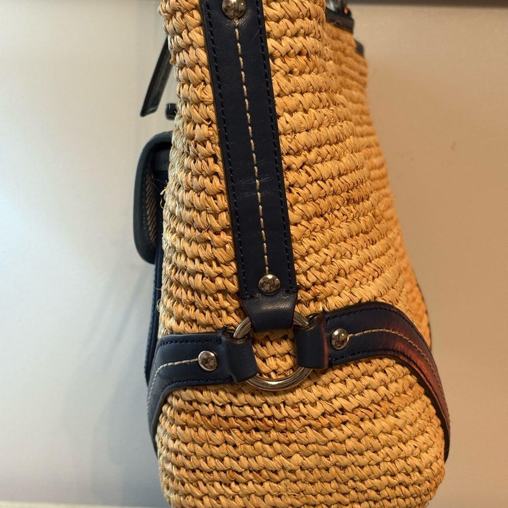 Coach Raffia Tote - Picture 9 of 11